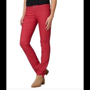 Prana Kara Jeans - red pattern